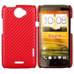 Corbon Cover HTC ONE X (Red)